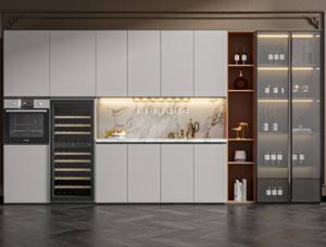 ตู้ข้างโซฟาและตู้ข้างโต๊ะอาหารไม้เนื้อแข็งคุณภาพสูง ดีไซน์ทันสมัยอเนกประสงค์ - Product Image 5