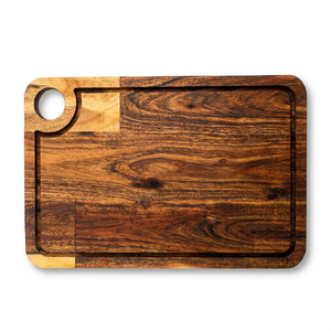 Planche à découper en bois écologique et durable de qualité alimentaire OEM avec logo gravé personnalisé vente en gros accessoire de cuisine - Product Image 1