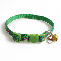Collier de Noël pour chat avec clochette, boucle de sécurité détachable réglable, imprimé bonhomme de neige et renne, en satin, pour chaton, cadeau de fêtes