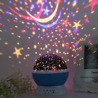 Luz de Noche Creativa para Navidad con Proyección de Cielo Estrellado y Efecto de Ensueño, Cuerpo de ABS, para Uso Doméstico Romántico, Venta al por Mayor de Fábrica, con Enchufe y Batería