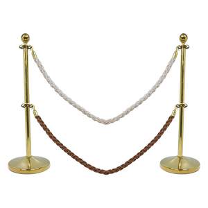 Innovador Poste de Control de Filas con Cuerda Dorada, Poste de Separación para Alfombra Roja, Barrera de 5m con Cuerdas para Frankfort - Product Image 2