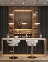 Tabouret de bar moderne de luxe léger chaises à base de métal en acier inoxydable tabourets de comptoir haut dossier fonction bar meubles de salon