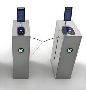 Vertical Slim Swing Barrier Gate 304 Stainless Steel <strong>Access</strong> <strong>Control</strong> Turnstile Gate with RFID Voice Prompt - Product Image 1