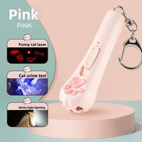 Moderno Portachiavi USB in Plastica Multifunzione con Laser per Gatti, Giocattolo Interattivo con Luce LED e Puntatore Laser