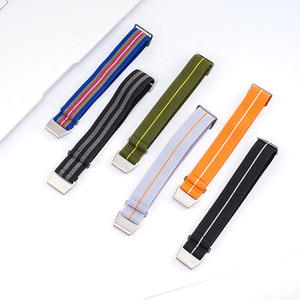 18Mm 20Mm 22Mm 24Mm Chất Lượng Cao Móc Phong Cách Nylon Watchband Vải Có Thể Điều Chỉnh Màu Sắc Đôi Thông Minh Dây Đeo Đồng Hồ - Product Image 1