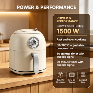 <span class=keywords><strong>Friteuse</strong></span> à air 4,5 L à bouton rotatif, norme européenne, pour supermarchés et magasins – Stock fabricant - Product Image 3
