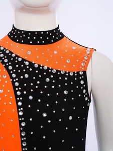 6-16 Trẻ Em Cô Gái Thể Dục Leotard Bodysuit Quần Áo Thiết Kế Vũ Nữ Thoát Y Khiêu Vũ Mặc Trượt Băng Cuộc Thi Lớp Biểu Diễn - Product Image 3