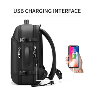 Large Capacity Waterproof Business Laptop Backpack Zipper Closure Air Cushion Belt Vacuum <b>Compression</b> Lining Travel Notebook <b>Bag</b> - Product Image 5