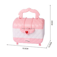Lucky Toys Jouets En Gros Kit De Maquillage Dressup Set pour Filles Coloré Princesse Sac Rose Miroir Rouge À Lèvres Ombre À Paupières Vernis À Ongles