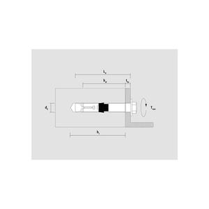 CELO Ancrage robuste SLA S diamètre 12 mm longueur 90 mm vis hexagonale bleu galvanisé - Product Image 3