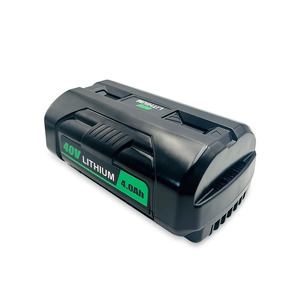 Remplacement pour <span class=keywords><strong>batterie</strong></span> <span class=keywords><strong>RYOBI</strong></span> 40V RY40406 4.0Ah Lithium-Ion LiNiMnCoO2 avec 500 cycles pour outils électriques et outils de jardinage - Product Image 1