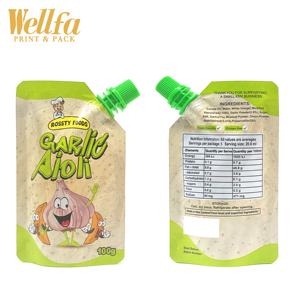 निर्माता रंगीन Doypack 120g कस्टम मुद्रित केचप चूषण नोक निचोड़ पैकेजिंग बैग टमाटर सॉस टोंटी थैली खड़े हो जाओ - Product Image 3