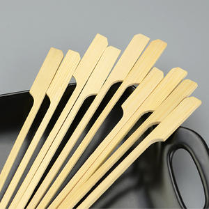 Brochettes de bambou fines jetables de boîte entière sans bavures Outils de barbecue pour griller des bâtons - Product Image 4