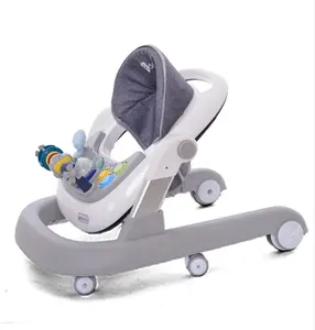 2024 baby roller walker for baby 3 in 1 Foldable Plastic Removable music tray Learning Training Activity baby walker with wheels