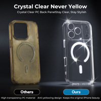 Coque transparente AUREXIONICS pour iPhone 17 Pro avec protection de l'appareil photo