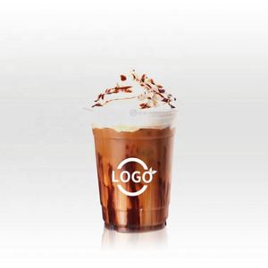 Gobelet à frappé personnalisé avec logo, gobelet jetable en PET, 12oz 14oz 16oz 20oz 22oz 24oz, boissons froides, gobelet en plastique transparent pour café glacé avec couvercle - Product Image 1