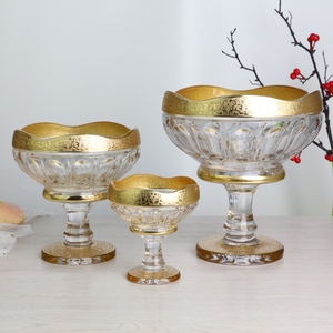 Bộ Bát Thủy Tinh Bohemia Pha Lê Phong Cách Phổ Biến Uzbekistan Chất Lượng Tốt 1 + 2 + 6 - Product Image 3