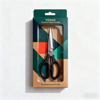 Boîte d'emballage vide pour ciseaux à cheveux avec logo personnalisé imprimé, boîte d'emballage attrayante pour produits ménagers avec fenêtre de visualisation transparente