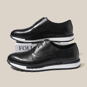 New Style Premium <b>Top</b>-grain Cowhide Casual Shoes Fashion Lightweight Breathable Sports Shoes - Product Image 4
