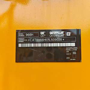 Chargeuse sur pneus CAT 966H d'occasion, chargeuse frontale de construction robuste de 24 tonnes, ensemble complet prêt pour l'exportation et testé - Product Image 3