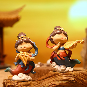 Figuras de Resina Yu Mo Fuxi Dunhuang, Caja Sorpresa Creativa de Dibujos Animados, Regalo para Niñas - Product Image 1