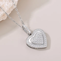 Collier pendentif cœur pour femme, plaqué or, argent et rhodium, en laiton et zircon, avec chaîne torsadée, bijoux hip-hop en forme de cœur