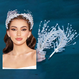 Venta al por mayor Rhinestone <span class=keywords><strong>Face</strong></span> <span class=keywords><strong>Net</strong></span> Veil Headpiece Crystal Wedding Birdcage <span class=keywords><strong>Bride</strong></span> Mesh Hairband Velos - Product Image 6