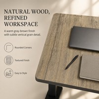 Bureau de travail électrique réglable en hauteur en bois pour la maison, le bureau et l'apprentissage, couleurs personnalisables, montage facile