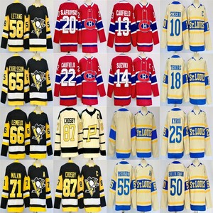 Jersey Hoki Bordir Penguin Canadiens Blues Kustom Grosir Bahan Poly Mesh Unisex Dewasa Grosir Lintas Negara Kualitas Tinggi - Product Image 1