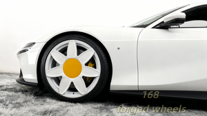 ล้อฟอร์จสีขาวลายดอกทานตะวัน ขนาด 17 18 19 นิ้ว 5x100 สำหรับรถยนต์ Volkswagen <span class=keywords><strong>Beetle</strong></span>, GWM Ora Trendy cat 03, BMW Mini Cooper - Product Image 5