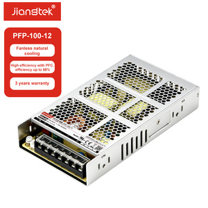 JIANGTEK <span class=keywords><strong>PFP</strong></span>-100-12 100W 12V 8.5A แหล่งจ่ายไฟแบบสวิตชิ่งสำหรับอุตสาหกรรม <span class=keywords><strong>ราคา</strong></span>โรงงาน กำลังไฟ 100 วัตต์ แรงดัน 12 โวลต์ กระแสไฟ 8.5 แอมป์  แหล่งจ่ายไฟประสิทธิภาพสูง - Product Image 1