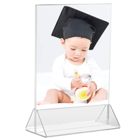 Présentoir panneau en acrylique transparent Double face, support de Menu pour Table en plastique, 4x6 5x7 8.5x11 a5