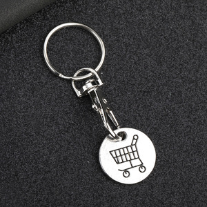 Porte-clés en métal créatif avec jeton de chariot de supermarché, motif homard, pour chariots, <span class=keywords><strong>casiers</strong></span> et rangements de salle de sport - Product Image 1