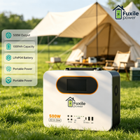 Station portable Fuxile 2048Wh 1kWh, générateur solaire à onde sinusoïdale pure 500W, chargeur MPPT, sortie DC/AC USB, panneau solaire