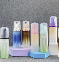 Bouteille Pompe en PET Dégradé Mat Personnalisable 30ml 60ml 80ml pour Mousse, Détergent Lessive, Désinfectant Mains, Liquide Nettoyant
