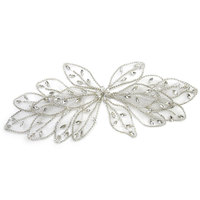 WHD-176 Keering Nouvelle Collection Luxe Corsage 3D Strass Chaîne Appliques avec Feuilles et Cristaux pour Robes de Mariée