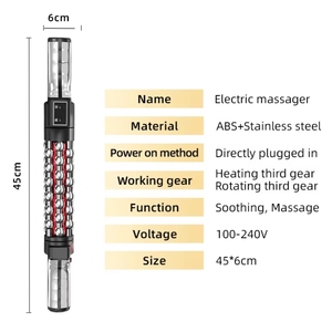 Máy massage toàn thân bằng con lăn điện cầm tay, tích hợp chức năng làm nóng, xoay, giúp giảm mỡ, săn chắc cơ, sử dụng tại nhà - Product Image 6
