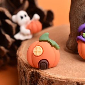 Cabujones de resina de calabazas y fantasmas de Halloween para la creación de joyas DIY y decoración de horquillas - Product Image 4