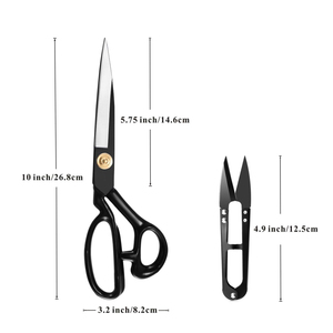 8-inch Professional Fabric Scissors and Yarn Scissors ultra sharp Tailor Scissors Set for Cutting Fabrics <b>Canvas</b> Denim - Product Image 3