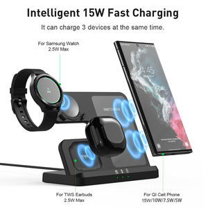 2025 New Arrivals Electronics Fast Charging Power Station for Samsung Watch 3 in 1 Wireless Charger Stand for <b>Iphone</b> Samsung - Product Image 5