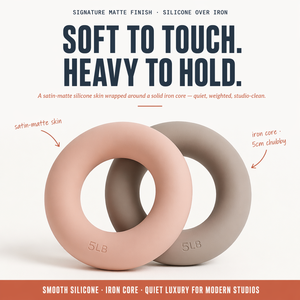 Anello Pilates in Silicone con Peso 5 8 10 15 LB, con Anima in Ferro, per Yoga e <span class=keywords><strong>Allenamento</strong></span> della Forza, con Logo Personalizzato, Power Ring, Manubrio - Product Image 2