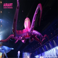 Tentacules gonflables de pieuvre artificielle tentacules dj stand