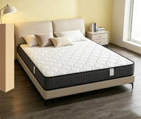 Matelas hybride sur mesure OEM/ODM à ressorts ensachés et gel, taille King/Queen, en mousse à mémoire de forme rafraîchissante et respirante pour chambre d'hôtel