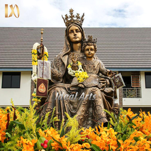 Estatua de bronce de tamaño real para decoración de jardín al aire libre, Ideal para decoración artística, Estatua de la iglesia María y Jesús - Product Image 6