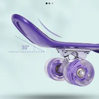 Kinderen Mode Penny Board 27 Inch Skateboard Enkele Vis Board Met Led Wiel