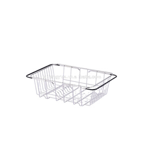 Vente chaude Panier À Vaisselle Grande Capacité Extensible Etendoir Anti-Rouille Avec Couverts Pour La Cuisine - Product Image 1