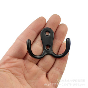 C80 Double Wall <b>Hook</b> 54x41mm Zinc Alloy Coat <b>Hook</b> For Cabinet Door Wall Mounting - Product Image 4