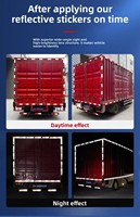 ECE 104R汽车拖车安全反光带镭醒目标记贴纸卡车汽车5厘米热熔宠物警告
