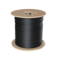 Cable de comunicación DMIS GJXH para interiores/exteriores, cable de bajada FTTH de 1 núcleo para proyectos FTTX, con elemento de refuerzo de alambre de acero/FRP