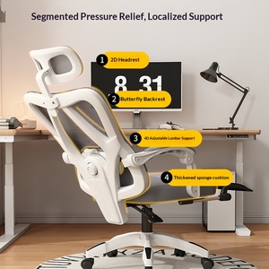 Sedia da Ufficio Ergonomica in Rete con Funzione Massaggio e Reclinabile - Design Confortevole per Sedute Prolungate, Ideale per Casa/Camera da Letto ed E-Sports - Product Image 4